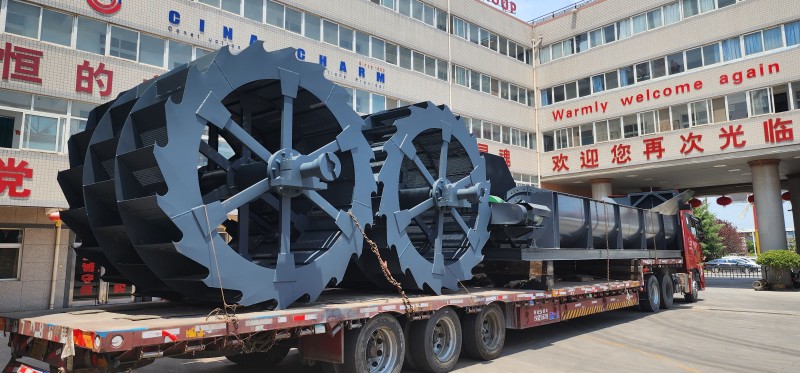 輪式洗砂機，雙輪洗砂機
